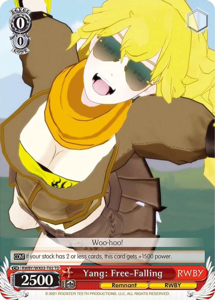 Yang: Free-Falling, Standard, front