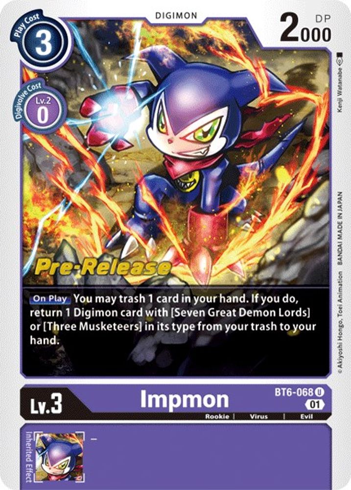 Impmon, Foil, front
