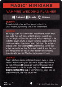 Magic Minigame: Vampire Wedding Planner, Innistrad: Crimson Vow
