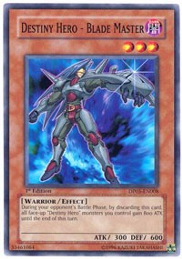 Destiny Hero - Blade Master, 1st-edition, front