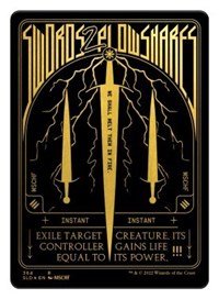 Swords to Plowshares (Foil Etched) (Gold), Secret Lair Drop Series