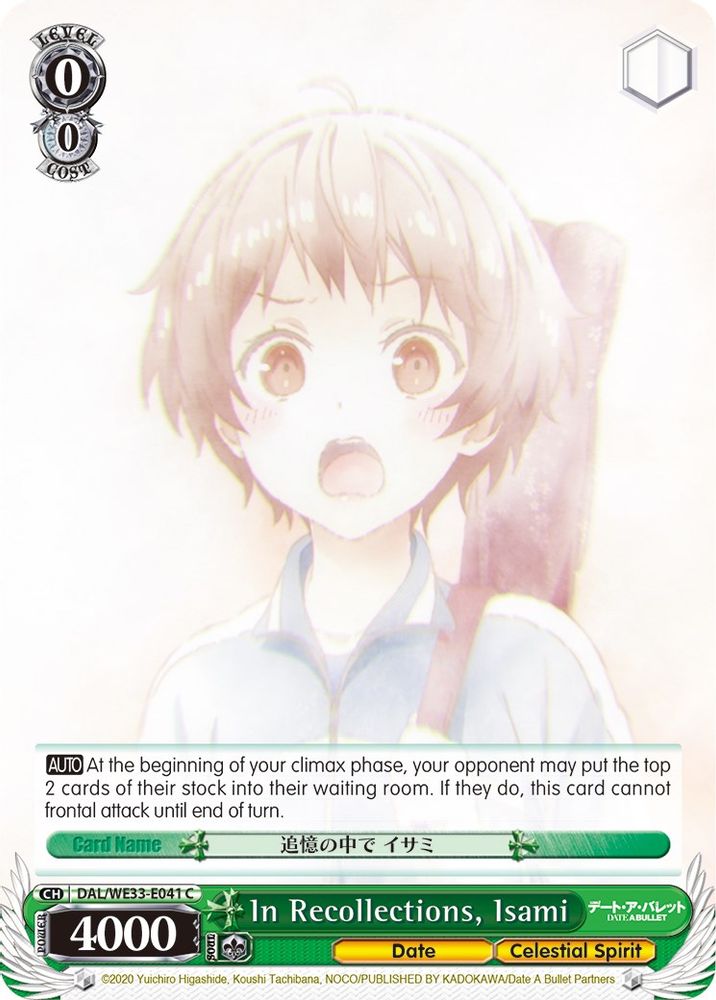 In Recollections, Isami (Parallel Foil), Standard, front