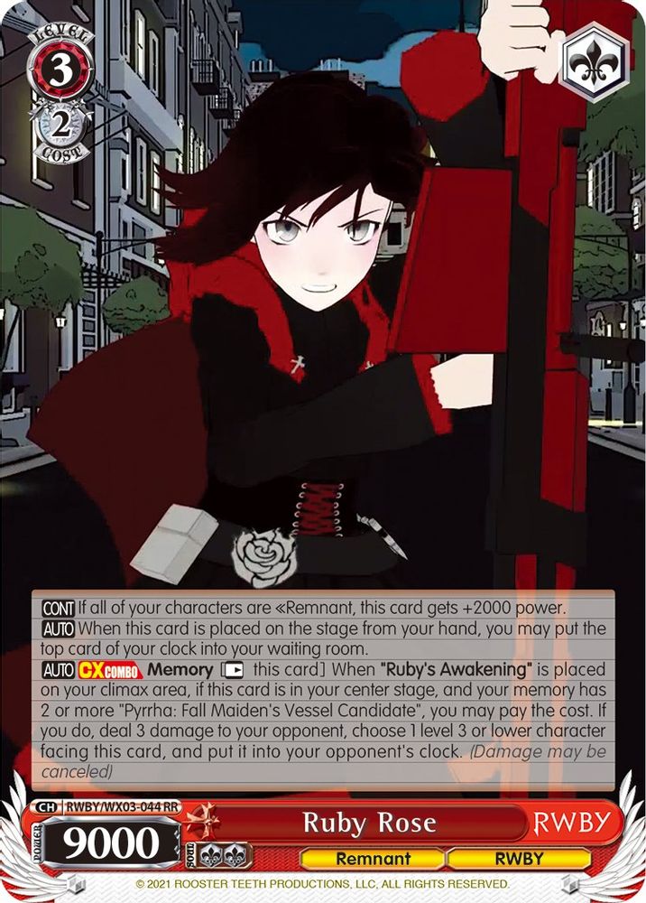 Ruby Rose, Standard, front