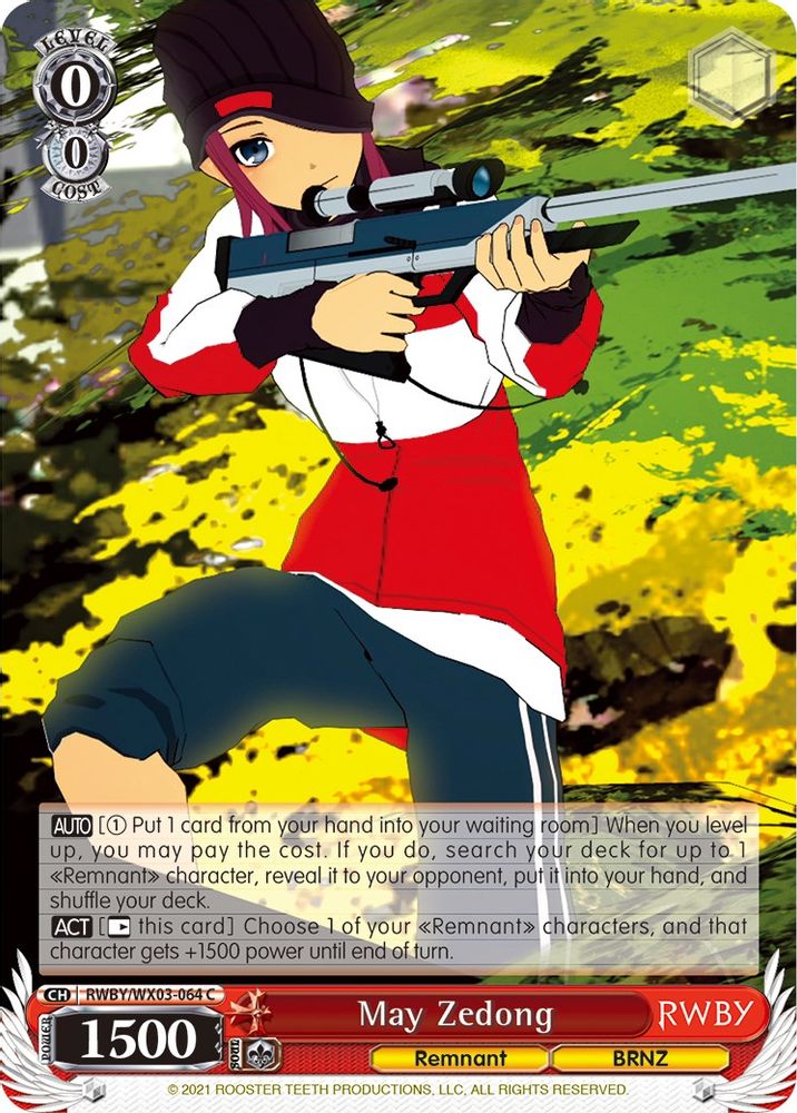 May Zedong, Standard, front