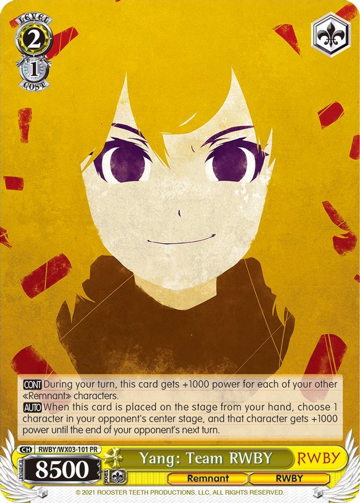 Yang: Team RWBY, Standard, front