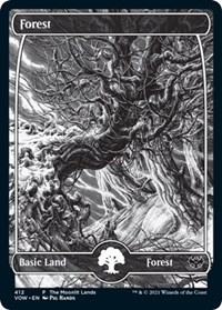 Forest (Moonlit Land) (Foil Etched), WPN & Gateway Promos