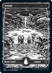 Island (Moonlit Land) (Foil Etched), WPN & Gateway Promos