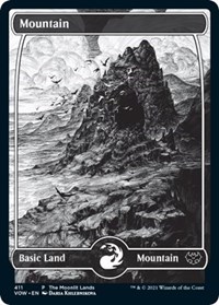 Mountain (Moonlit Land) (Foil Etched), WPN & Gateway Promos