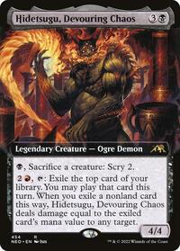 Hidetsugu, Devouring Chaos (Extended Art), Kamigawa: Neon Dynasty