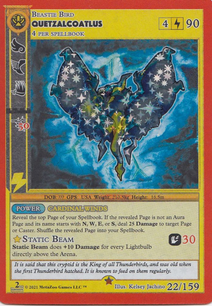 Quetzalcoatlus, Reverse-holo, front