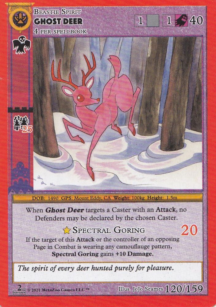 Ghost Deer, Reverse-holo, front