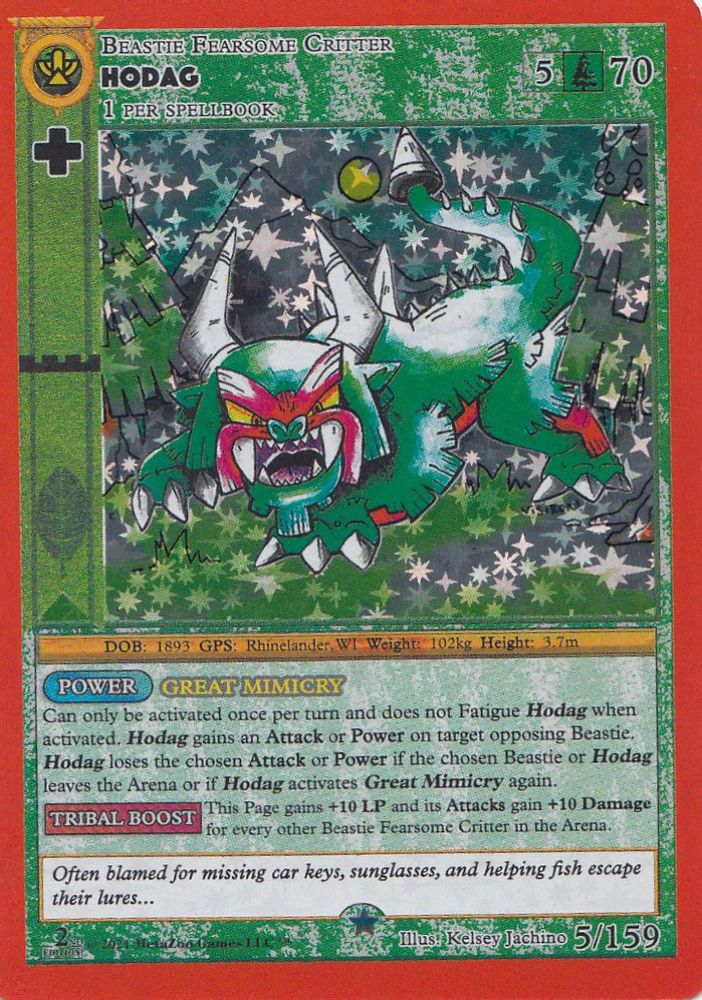 Hodag, Holo, front