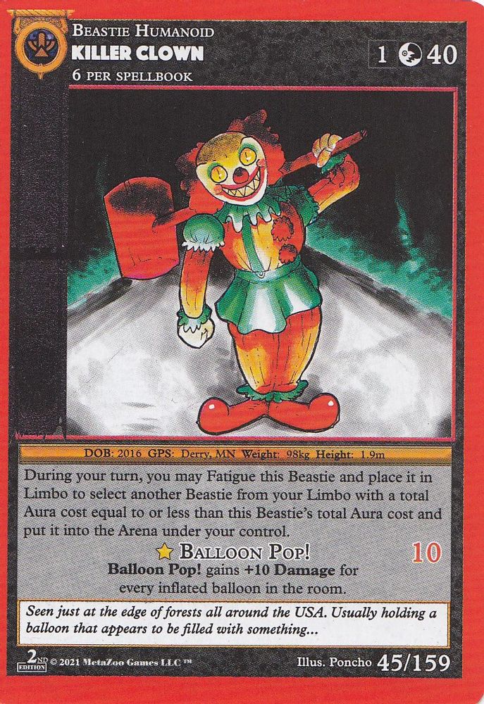 Killer Clown, Standard, front