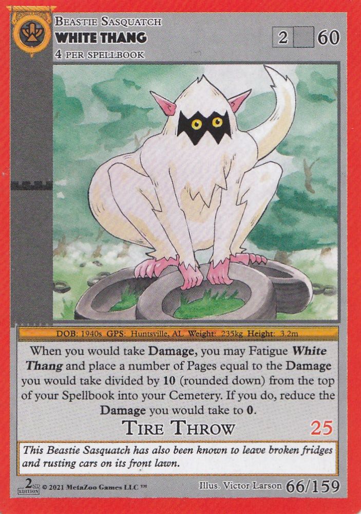 White Thang, Standard, front