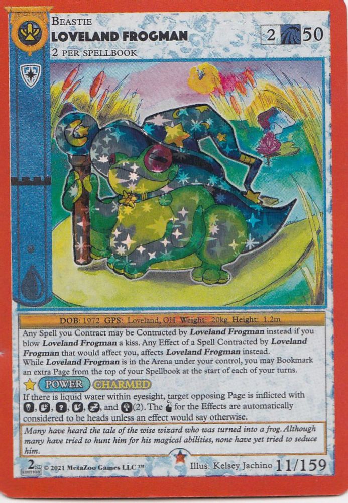 Loveland Frogman, Holo, front