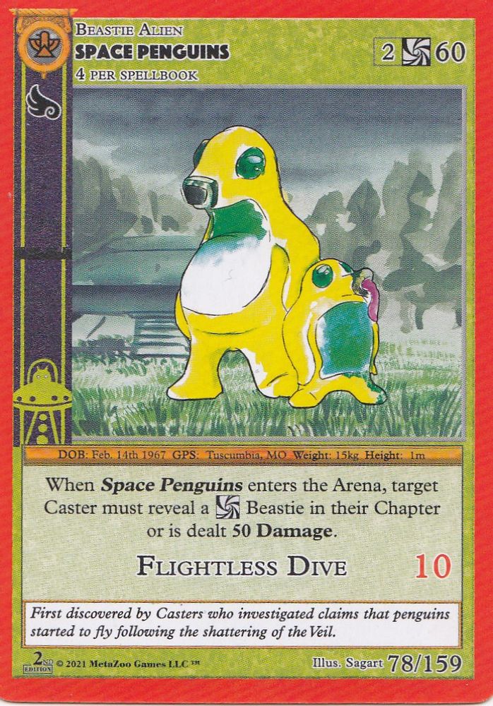 Space Penguins, Standard, front