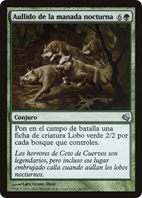 Howl of the Night Pack (Spanish) - "Aullido de la manada nocturna", Magic Encyclopedia 2011 (Salvat)