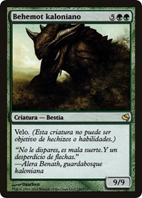 Kalonian Behemoth (Spanish) - "Behemot kaloniano", Magic Encyclopedia 2011 (Salvat)