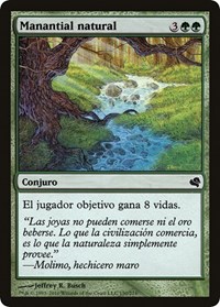 Natural Spring (Spanish) - "Manantial natural", Magic Encyclopedia 2011 (Salvat)