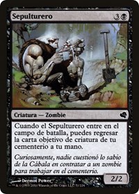 Gravedigger (Spanish) - "Sepulturero", Magic Encyclopedia 2011 (Salvat)