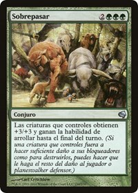 Overrun (Spanish) - "Sobrepasar", Magic Encyclopedia 2011 (Salvat)