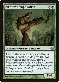 Roughshod Mentor (Spanish) - "Mentor atropellador", Magic Encyclopedia 2011 (Salvat)