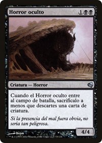 Hidden Horror (Spanish) - "Horror oculto", Magic Encyclopedia 2011 (Salvat)
