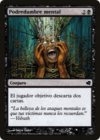 Mind Rot (Spanish) - "Podredumbre mental", Magic Encyclopedia 2011 (Salvat)