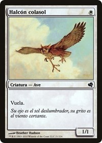 Suntail Hawk (Spanish) - "Halcon colasol", Magic Encyclopedia 2011 (Salvat)