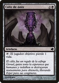 Onyx Goblet (Spanish) - "Caliz de onix", Magic Encyclopedia 2011 (Salvat)
