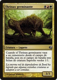 Sprouting Thrinax (Spanish) - "Thrinax germinante", Magic Encyclopedia 2011 (Salvat)