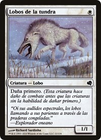 Tundra Wolves (Spanish) - "Lobos de la tundra", Magic Encyclopedia 2011 (Salvat)