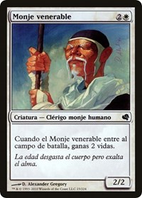 Venerable Monk (Spanish) - "Monje venerable", Magic Encyclopedia 2011 (Salvat)