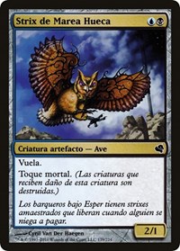 Tidehollow Strix (Spanish) - "Strix de Marea Hueca", Magic Encyclopedia 2011 (Salvat)