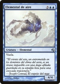 Air Elemental (Spanish) - "Elemental de aire", Magic Encyclopedia 2011 (Salvat)