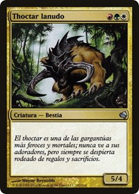 Woolly Thoctar (Spanish) - "Thoctar lanudo", Magic Encyclopedia 2011 (Salvat)