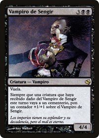 Sengir Vampire (Spanish) - "Vampiro de Sengir", Magic Encyclopedia 2011 (Salvat)