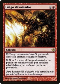 Banefire (Spanish) - "Fuego devastador", Magic Encyclopedia 2011 (Salvat)