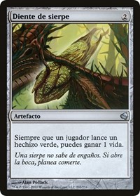 Wurm's Tooth (Spanish) - "Diente de sierpe", Magic Encyclopedia 2011 (Salvat)