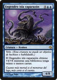 Isleback Spawn (Spanish) - "Engendro isla caparazon", Magic Encyclopedia 2011 (Salvat)