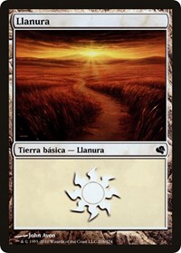 Plains (Spanish) - "Llanura" (206), Magic Encyclopedia 2011 (Salvat)