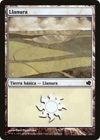 Plains (Spanish) - "Llanura" (207), Magic Encyclopedia 2011 (Salvat)
