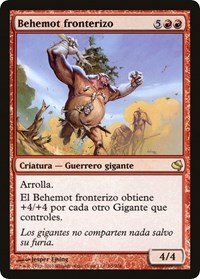 Borderland Behemoth (Spanish) - "Behemot fronterizo", Magic Encyclopedia 2011 (Salvat)