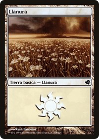 Plains (Spanish) - "Llanura" (208), Magic Encyclopedia 2011 (Salvat)