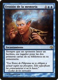 Memory Erosion (Spanish) - "Erosion de la memoria", Magic Encyclopedia 2011 (Salvat)