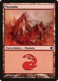 Mountain (Spanish) - "Montana" (218), Magic Encyclopedia 2011 (Salvat)