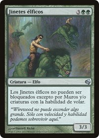 Elven Riders (Spanish) - "Jinetes elficos", Magic Encyclopedia 2011 (Salvat)