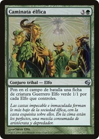 Elvish Promenade (Spanish) - "Caminata elfica", Magic Encyclopedia 2011 (Salvat)