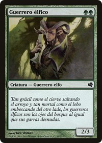 Elvish Warrior (Spanish) - "Guerrero elfico", Magic Encyclopedia 2011 (Salvat)