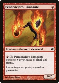 Flamekin Brawler (Spanish) - "Pendenciero llameante", Magic Encyclopedia 2011 (Salvat)